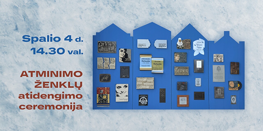 ATMINIMO ŽENKLŲ atidengimo ceremonija